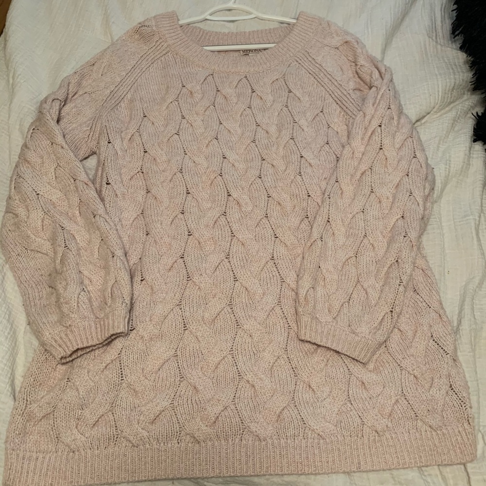 Oversized Blush Sweater